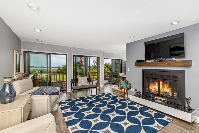 Living Room & Fireplace