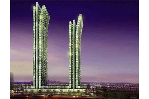 Luxurious Emerald Park 2 Den Corner Suite On High 30th Floor With 9Ft Ceilings, Floor To Ceiling Windows, 933 Sq Ft As Per Builder's Plan Including Balcony.