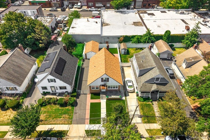 Aerial view of residential area