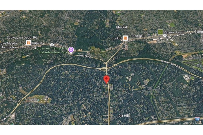 Aerial view of property's location