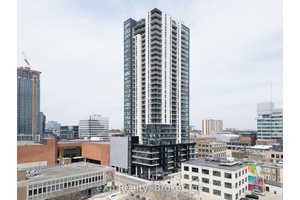 Live above the hustle an bustle in this southwest facing 17th floor unit at Charlie West in Downtown Kitchener.