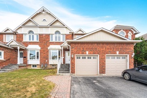 Beautiful John Boddy Built 3 Bedroom 4 Bathroom Freehold Townhouse in Pickering Village 1794 Sq Ft Quartz Bathroom amp ; Kitchen Counters and Kitchen Backsplash Walk Out from Kitchen to ...
