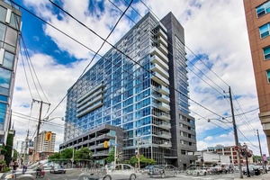1 Bedroom Condo high floor with 1 Underground Parking amp ; 1 Locker carpet free bedroom replaced carpet, Close To Financial District.