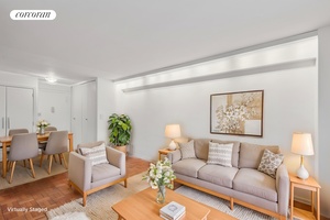 Enjoy peaceful and serene living from this courtyard alcove studio with grand sun drenched patio, ideally located in the desirable Upper East Side.