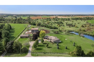 This 125 acre property features a peaceful landscape of rolling meadows, mixed bush, and a large stream fed pond.