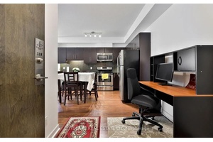 Look No Further ! This exquisite model suite with 759 Sqft 85 Sqft Balcony features an open Den, 9 ft Ceiling, Wall sized Windows for ample sunlight, tons of Storage ...