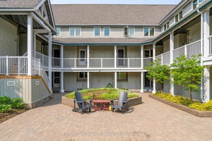 Welcome to this charming end unit 2 storey condo townhouse in the gated community of Ruperts Landing, ideally located along the shores of Georgian Bay in beautiful Collingwood.
