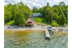 Located by Big Bay on the crystal clear shores of Georgian Bay, this stunning waterfront property offers over 75 feet of shoreline with breathtaking views of White Cloud Island and ...
