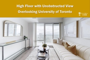 Step into your 47th floor home, where the city stretches out beneath you and the sky greets you every morning.