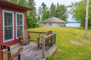 Two cottages ! Tucked away on the peaceful shores of Lake Bernard, just minutes from Sundridge, you'll find these two charming three season cottages on a level lot just under ...