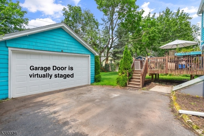 Backyard and Garage