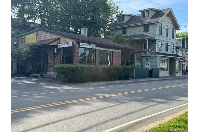 View of the building from the road
