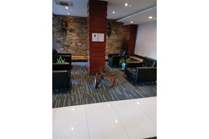 Nice Coop unit offer 2 bedroom one bath on the the first floor, building offer gym, laundry on site, recreation room, kids playground, close to public transportation, trains and buses ...