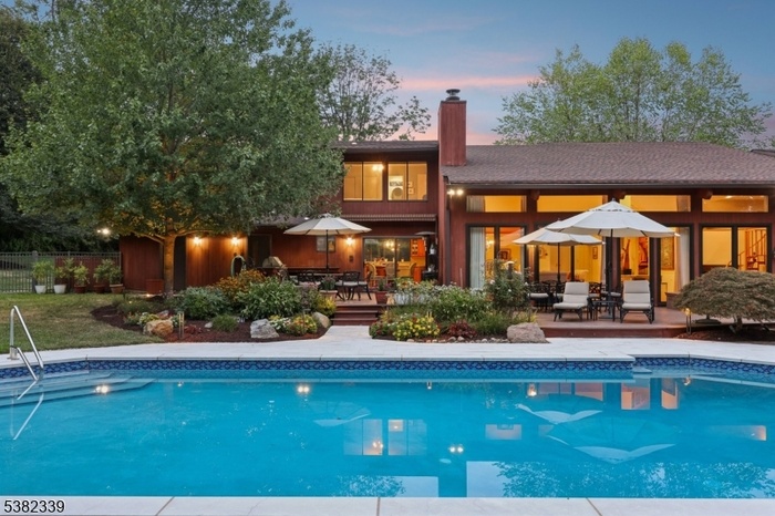 Backyard with pool