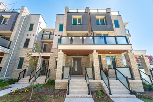 Immaculate 3 Year Old Condo Townhouse in North Pickering 3 Bedrooms 3 Baths 2 Balconies Plus Rooftop Terrace Entrance From Garage Oak Stairs Quartz Counters in Kitchen Custom Built In ...