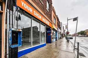 Prime retail space with excellent street exposure on a bustling commercial corridor.