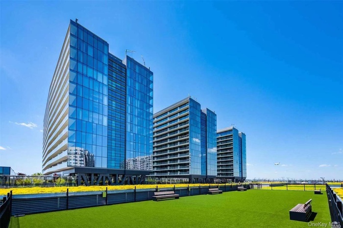 View of building exterior featuring a view of city
