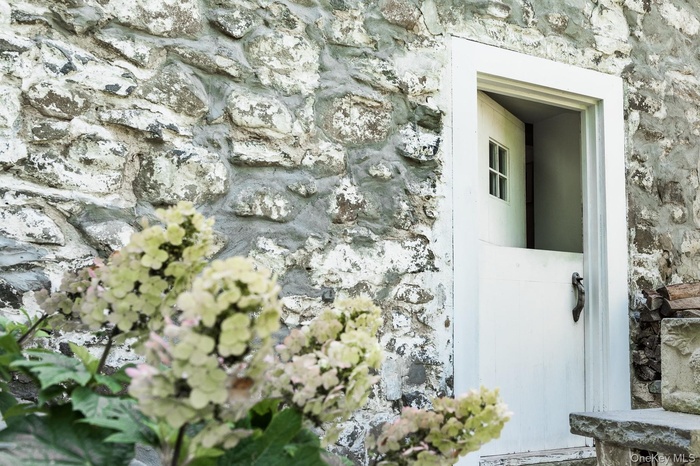 Details featuring stone siding