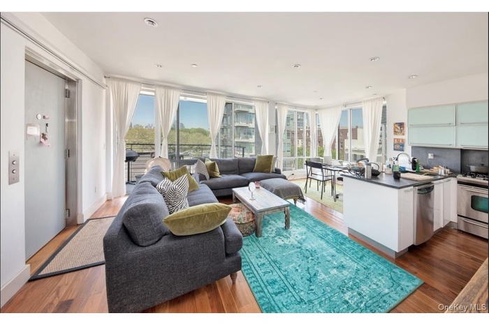 Living area featuring wood finished floors