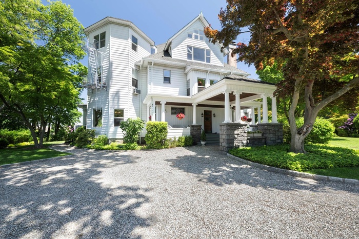 View of front of home with covered porch