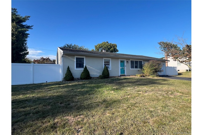View of single story home