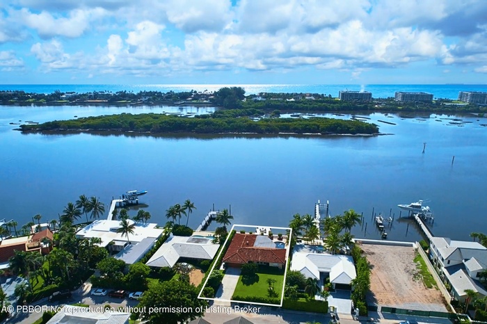 Aerial View overlooking Palm Beach