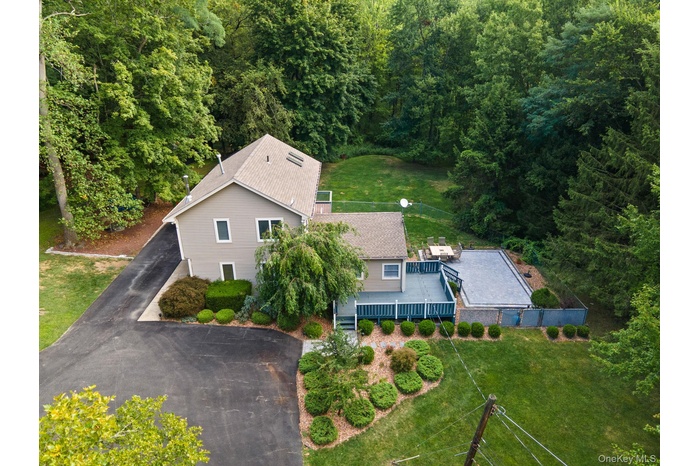 View from above of property