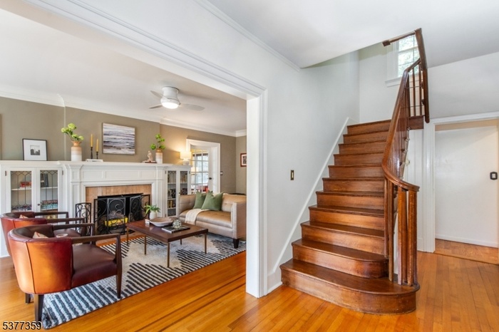 Gracious foyer and center hall