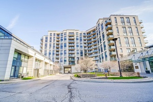 Welcome to this stunning 1 bedroom den condo at the prestigious Allegra Condominiums, located at 24 Woodstream Boulevard in Woodbridge.