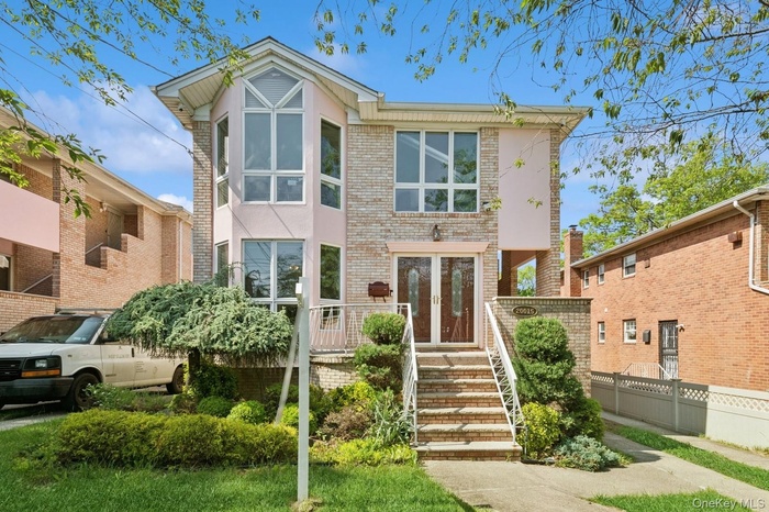 View of front facade with brick siding