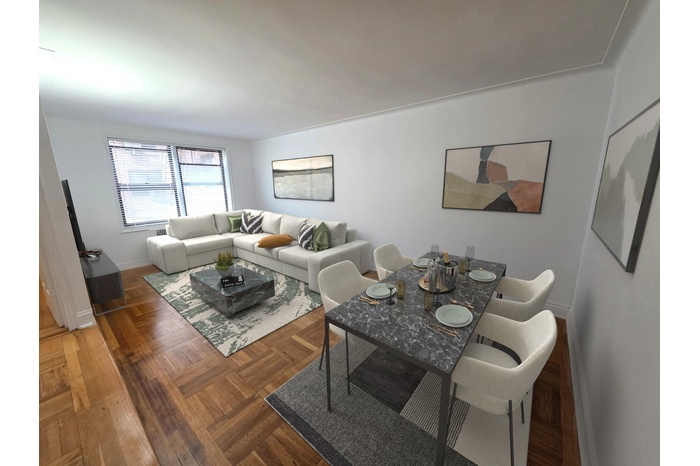 Living area with baseboards
