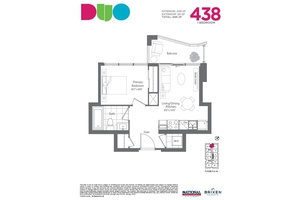 1 Bed with a great Layout plus Parking in the Brand New Duo Condos.