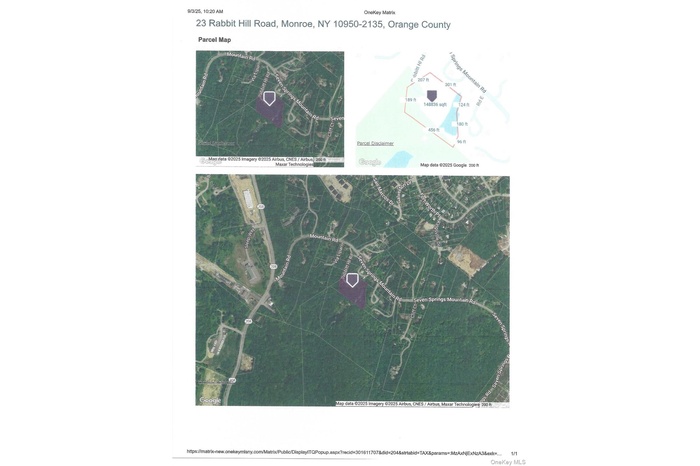 Map / location of property area