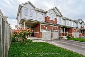 Beautifully maintained 3 Bedroom, 3 Bath End Unit Townhome in West Bayfield, Barrie, filled with natural light from extra windows with hardwood floors throughout.
