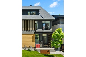 This new build semi detached executive rental home is on a quiet street with amazing views to the community garden behind.