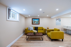New Renovated Basement Master Bedroom With Private Washroom, Total Area Around 550 Square Feet.