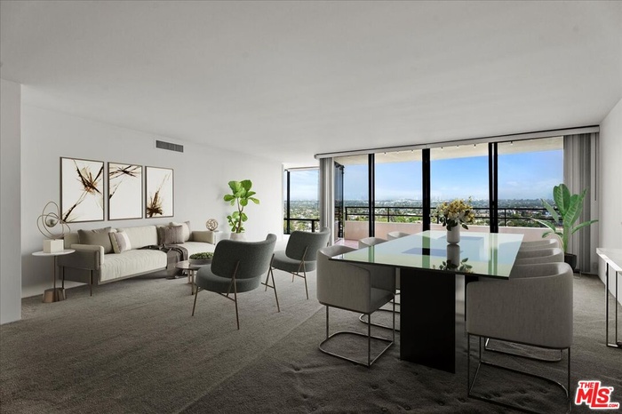 living room- virtually staged
