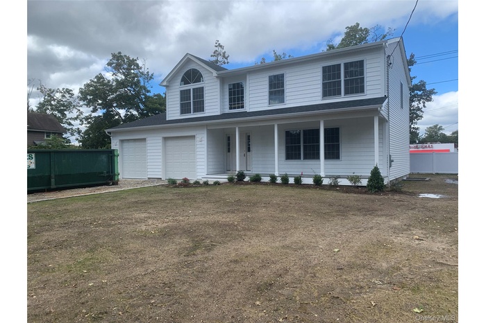 View of front facade with covered porch