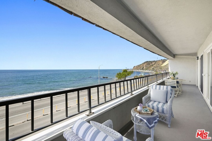 Large ocean view deck