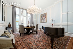 Welcome to this exquisite loft like prewar duplex nestled in the heart of Billionaires' Row at the renowned Osborne, located 205 West 57th Street, corner of 7th Ave.