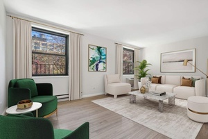Welcome home to this beautiful, large, sunny and renovated floor through, two bedroom residence with direct Hudson River views in prime West Village.