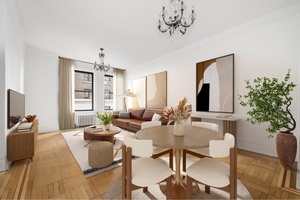 Rarely available, large one bedroom home ON THE SECOND FLOOR with oversized windows, home office nook, and excellent light in the pre War, full service Riviera, located in the Audubon ...
