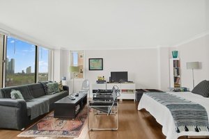 Welcome home to this spacious, sun filled, modern studio apartment !