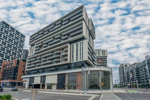 Welcome to this almost new, sun drenched 1 bedroom den condo, featuring two full bathrooms, 9 foot ceilings, and a bright south facing exposure.