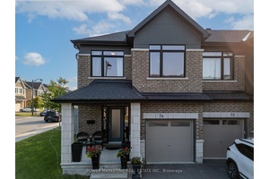 Welcome to 74 Finsbury, Stittsville Stylish Corner End Unit Townhome.