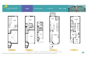 A 3 Storey Townhouse property with 3 bedroom Den Office and an attached Car Garage Located In New Symphony Towns Community of Oshawa.