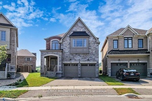 Premium Pie Shape Lot ! Gorgeous Detached Home with 2 Ensuite Bedrooms in Holland Landing Community Long driveway Stone Porch cover area Double Entrance Door Open Concet Family room w ...