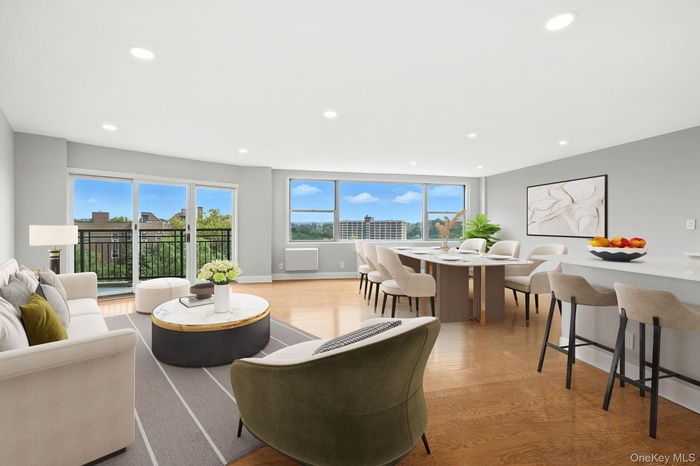 Virtually staged living room (Option 1)