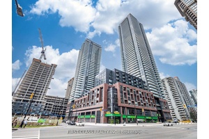 2 bedroom 2 washroom South East Corner Unit boasts laminate floors throughout, along with quartz counters and high end built in stainless steel appliances in the kitchen.