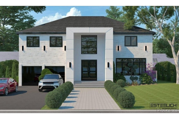 View of property with driveway
